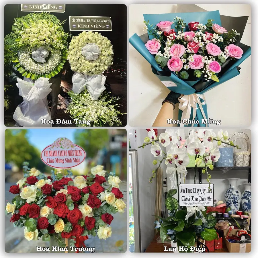 Mẫu hoa phục vụ nhu cầu đặt hoa tại Xã Diễn Châu - Tỉnh Nghệ An