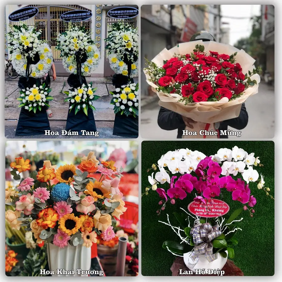 Mẫu hoa phục vụ nhu cầu đặt hoa tại Phường Duy Hà - Tỉnh Ninh Bình