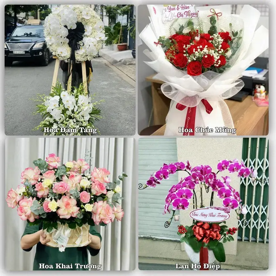 Dịch vụ đặt hoa và giao tận nơi tại Xã Vân Tụ - Tỉnh Nghệ An