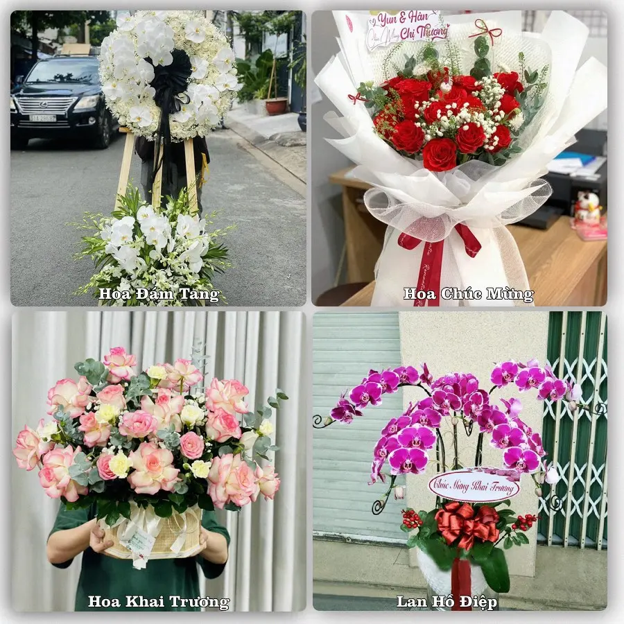 Dịch vụ đặt hoa và giao tận nơi tại Xã Vân Tụ - Tỉnh Nghệ An