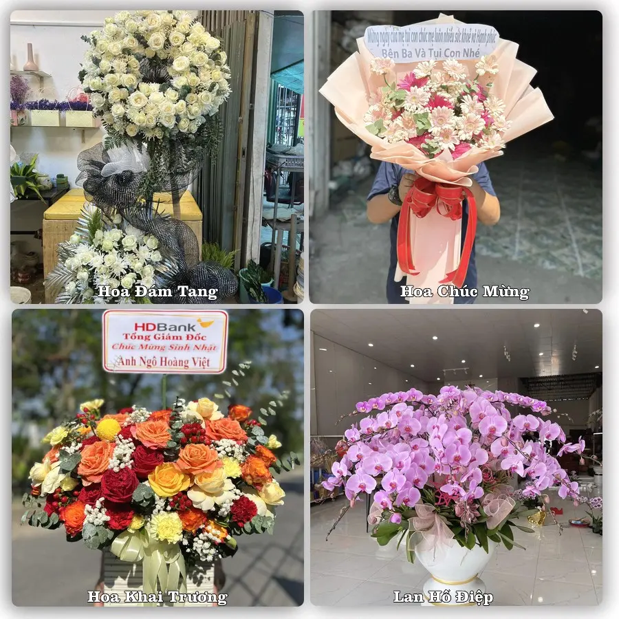Mẫu hoa phục vụ nhu cầu đặt hoa tại Phường Quy Nhơn Bắc - Tỉnh Gia Lai
