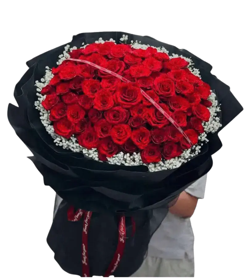 Bó hoa hồng đỏ 100 bông
