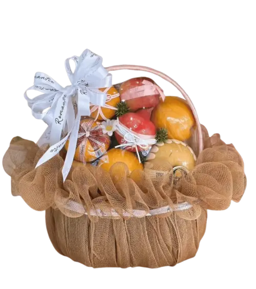 Giỏ trái cây lưới nâu 3