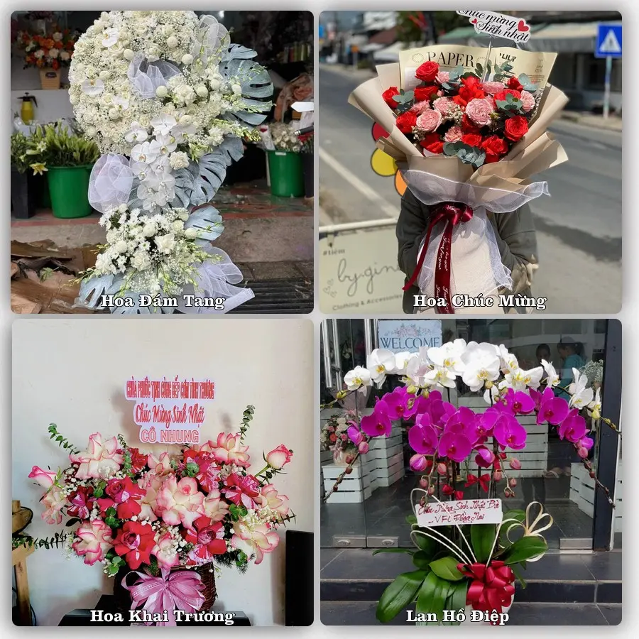 Mẫu hoa tươi dành cho khách đặt hoa tại An Dương