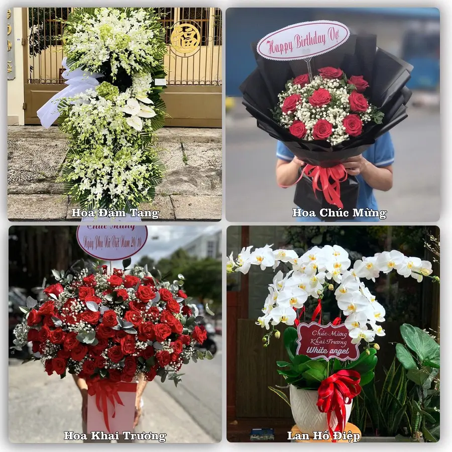 Mẫu hoa tươi dành cho khách đặt hoa tại Ba Tơ