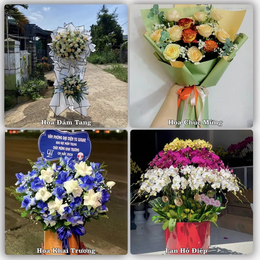 Mẫu hoa tươi dành cho khách đặt hoa tại Bắc Yên