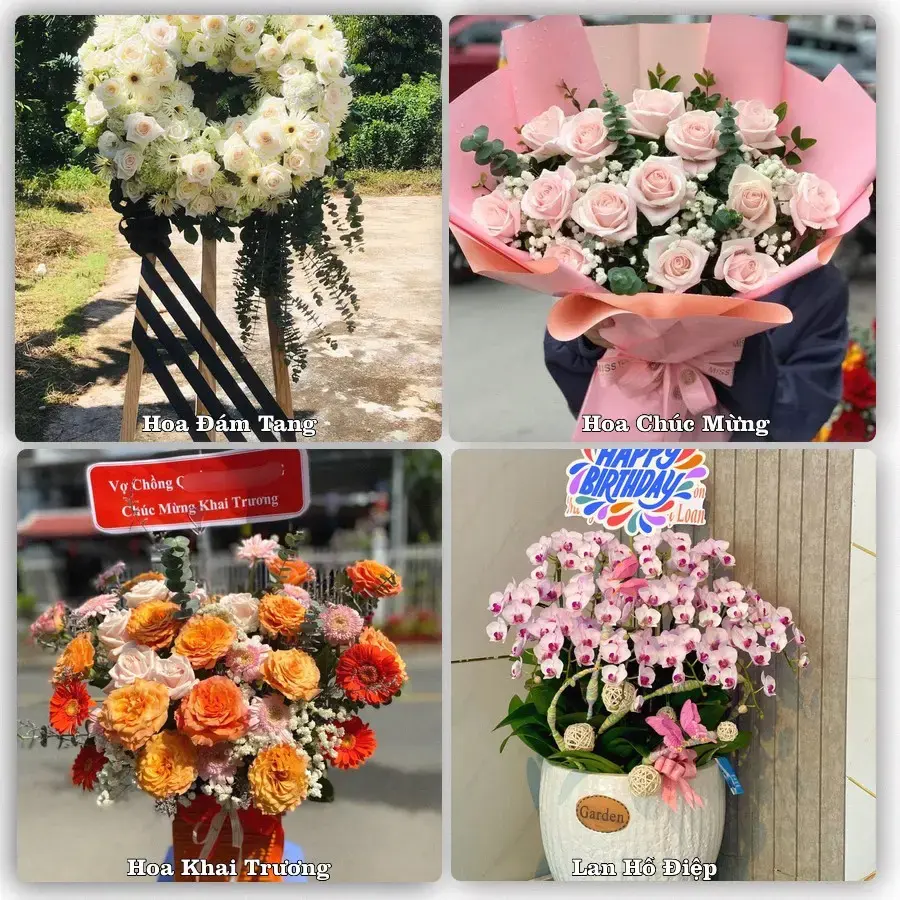 Shop hoa tươi Phú Mỹ, Phú Tân – Giao tận nơi trong 2 giờ