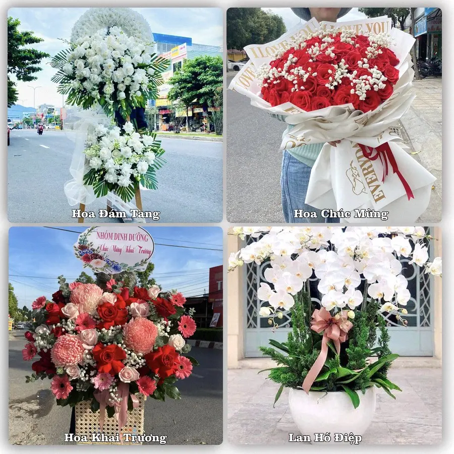 Mẫu hoa tươi dành cho khách đặt hoa tại Kiên Lương