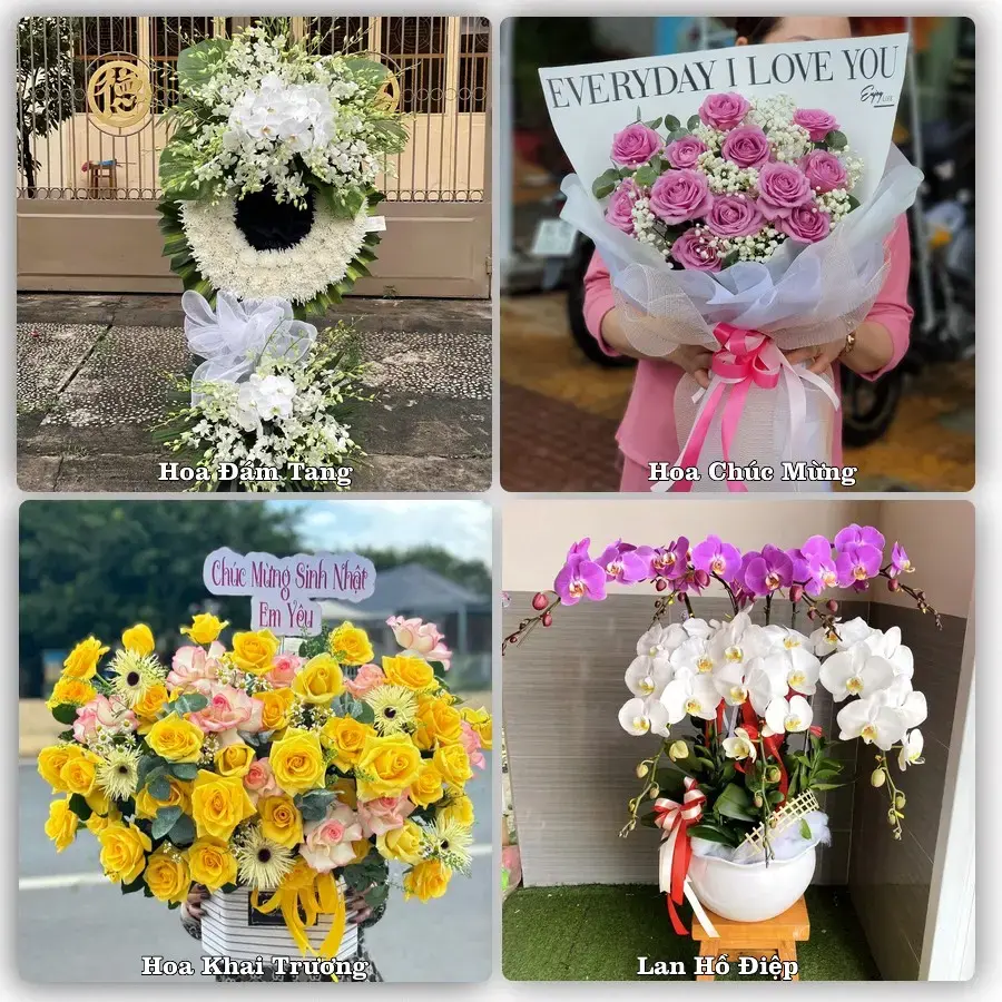 Shop hoa tươi Mỹ Luông, Chợ Mới – Tư vấn 24/7, giao trong 2 giờ