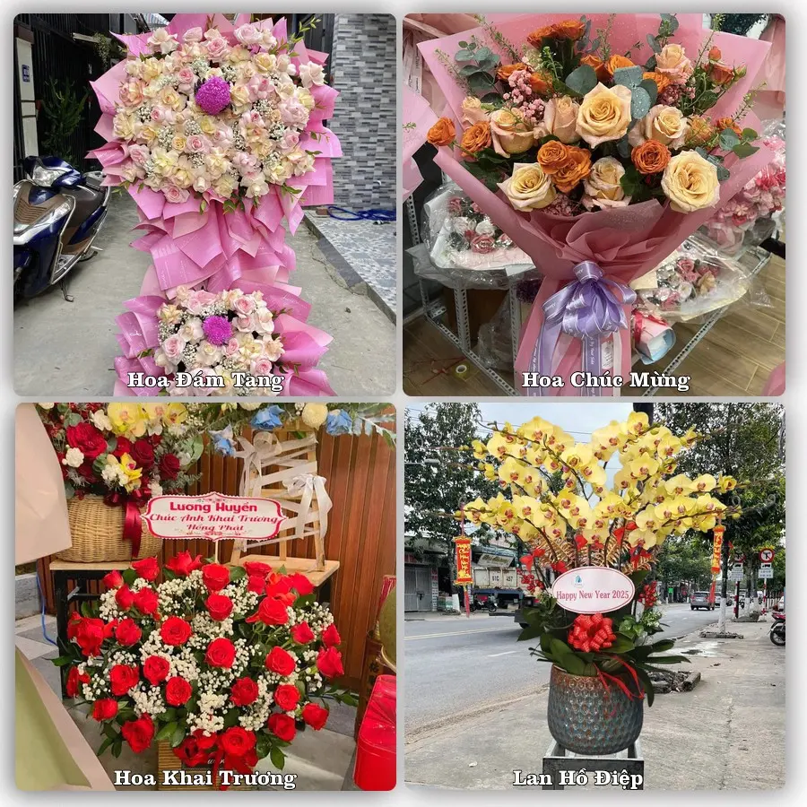 Dịch vụ đặt hoa online giao tận nơi tại Vĩnh Bình, Châu Thành