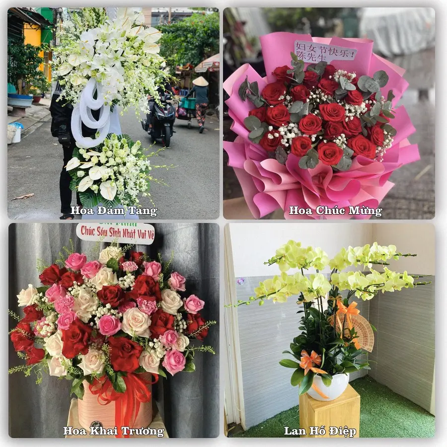 Dịch vụ đặt hoa online giao tận nơi tại Nhà Bè