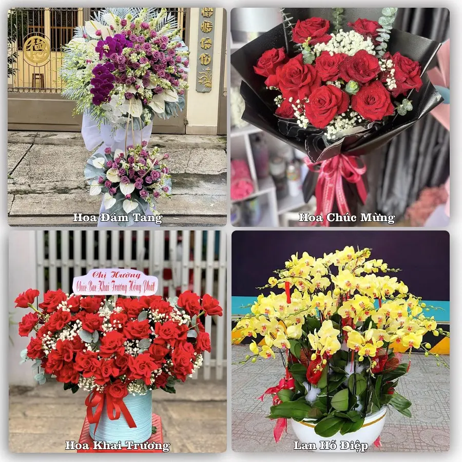 Dịch vụ đặt hoa online giao tận nơi tại Long Điền