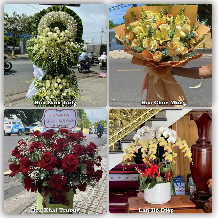 Mẫu hoa tươi dành cho khách đặt hoa tại Dầu Giây, Thống Nhất