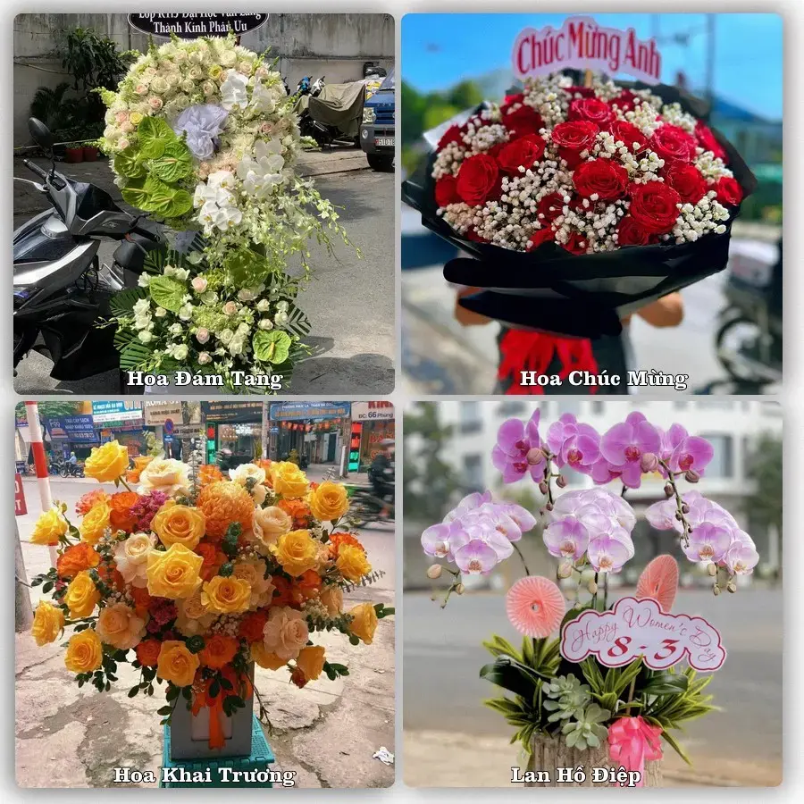 Dịch vụ đặt hoa online giao tận nơi tại Chợ Gạo