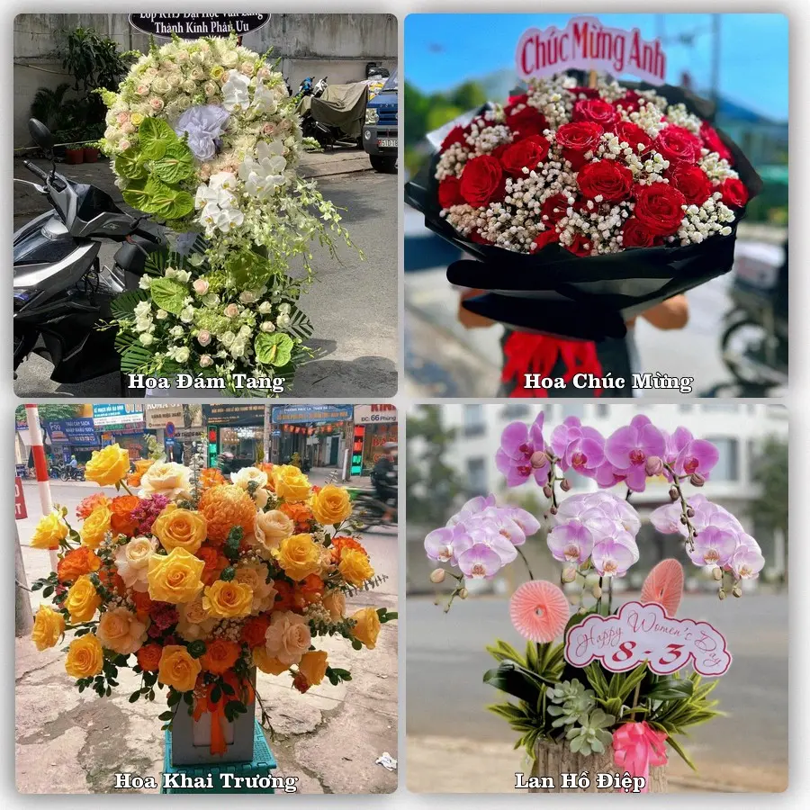 Dịch vụ đặt hoa online giao tận nơi tại Chợ Gạo