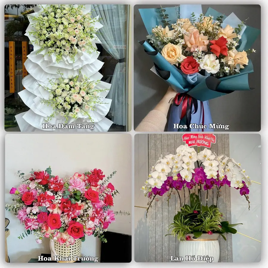 Mẫu hoa tươi dành cho khách đặt hoa tại Bà Rịa, Bà Rịa - Vũng Tàu