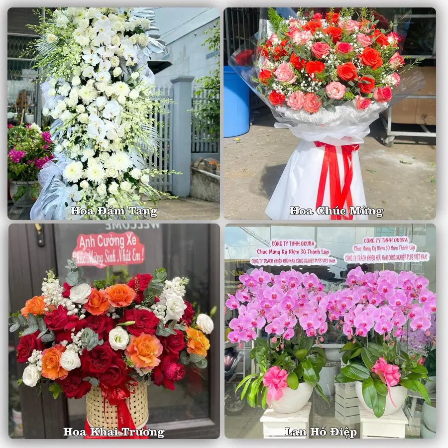 Tư vấn chọn hoa theo từng dịp tại Dĩ An, Bình Dương