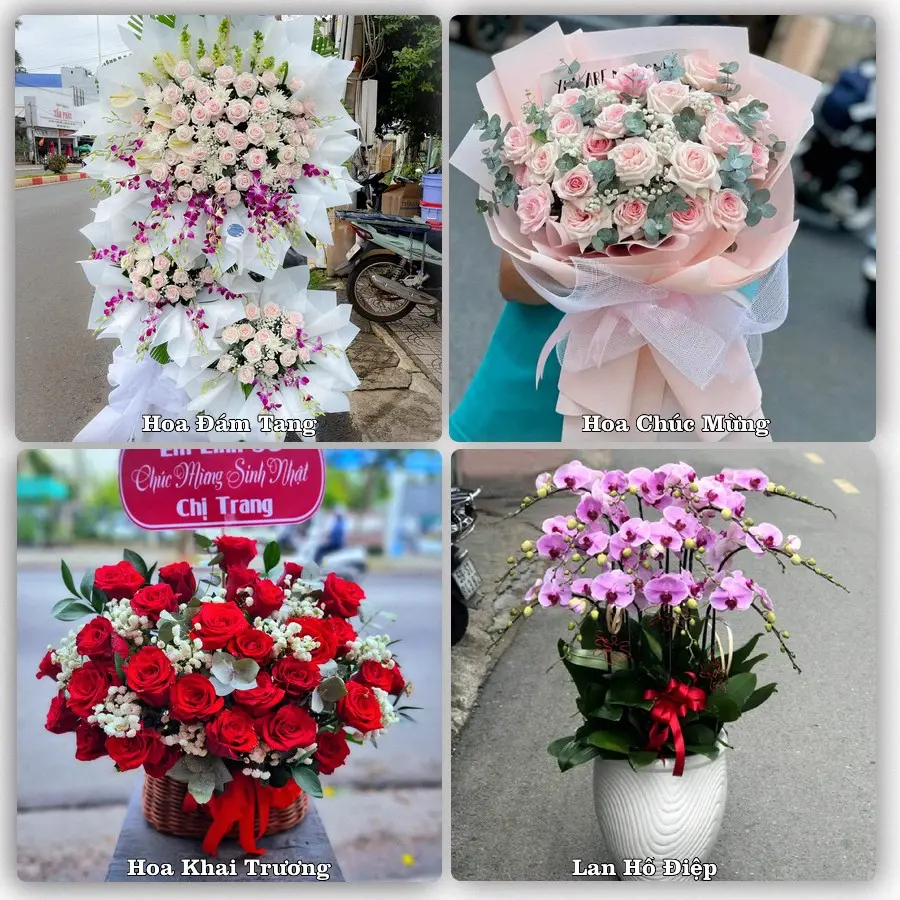 Mẫu hoa tươi dành cho khách đặt hoa tại Vũng Tàu, Bà Rịa - Vũng Tàu