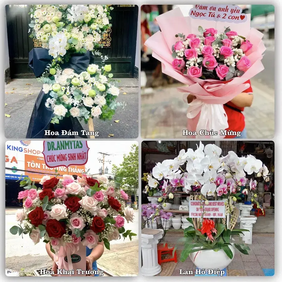 Dịch vụ đặt hoa online giao tận nơi tại Dương Minh Châu