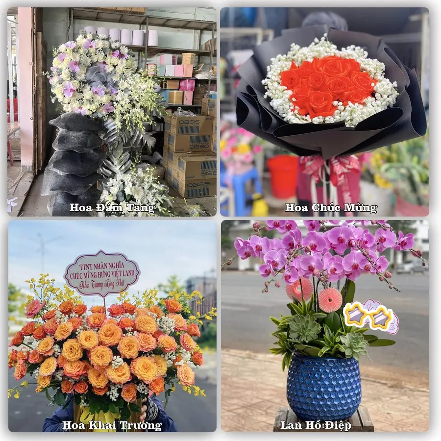 Mẫu hoa tươi dành cho khách đặt hoa tại Ea Pốk, Cư M'gar