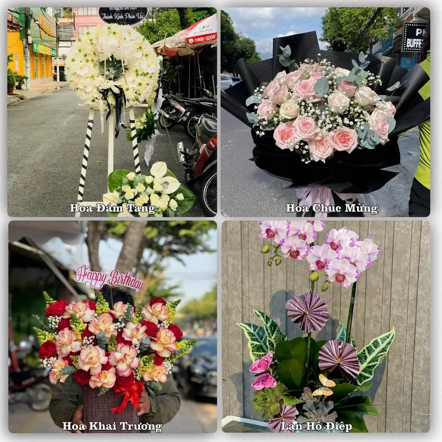 Mẫu hoa tươi dành cho khách đặt hoa tại Ea Súp