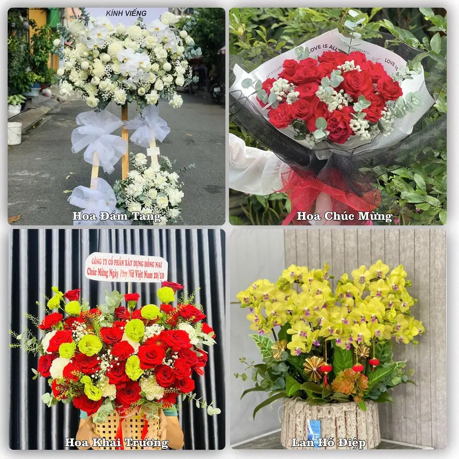 Mẫu hoa tươi dành cho khách đặt hoa tại Đức Phong, Bù Đăng