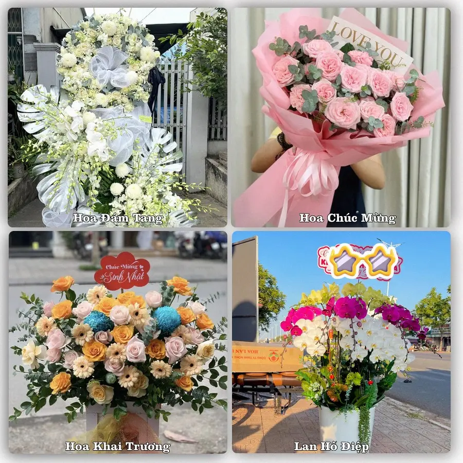 Mẫu hoa tươi dành cho khách đặt hoa tại Thanh Bình, Bù Đốp