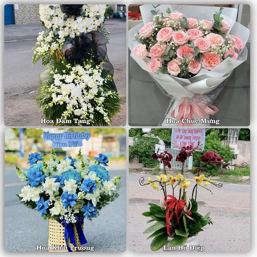 Mẫu hoa tươi dành cho khách đặt hoa tại Kon Tum