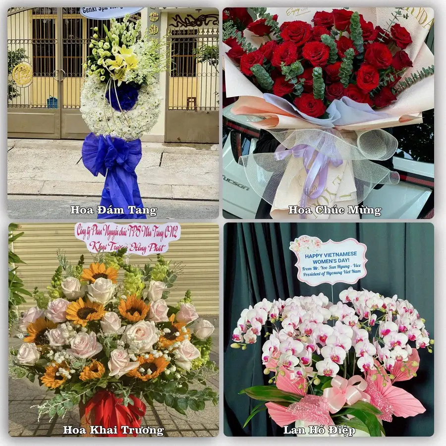 Dịch vụ đặt hoa online giao tận nơi tại Móng Cái, Quảng Ninh