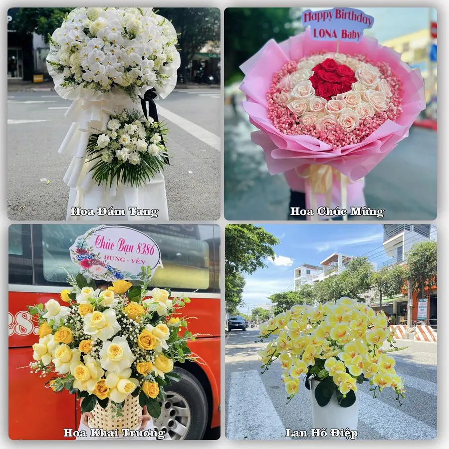Mẫu hoa tươi dành cho khách đặt hoa tại Tuyên Quang