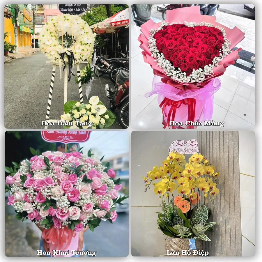 Mẫu hoa tươi dành cho khách đặt hoa tại Yên Bái
