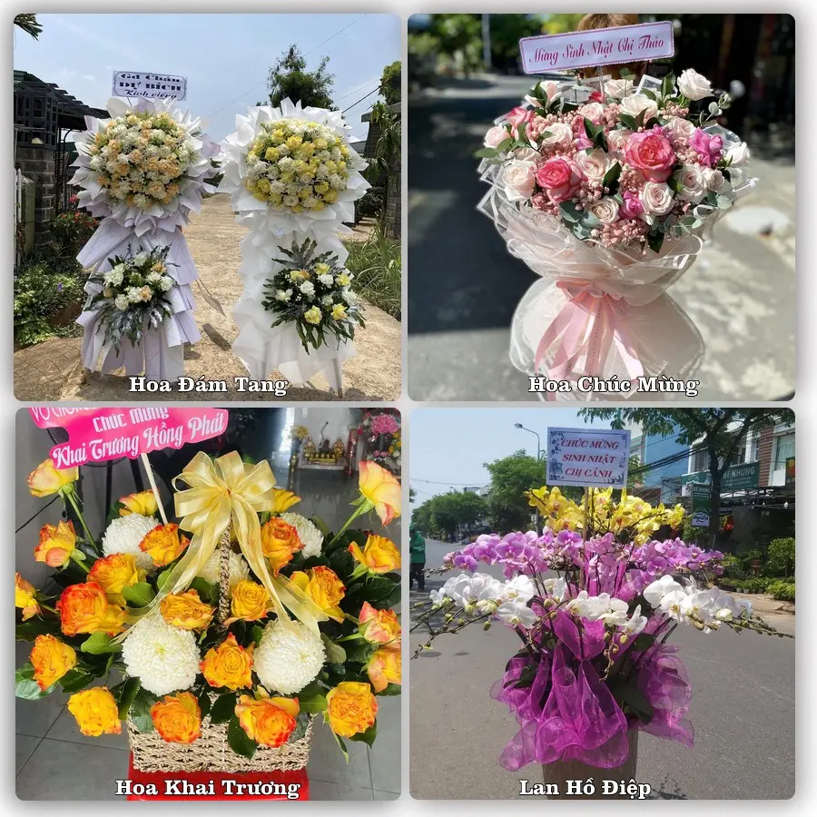 Mẫu hoa tươi dành cho khách đặt hoa tại La Gi, Bình Thuận