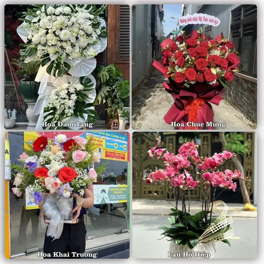 Shop hoa tươi Bình Dương, Phù Mỹ – Nhận giao hoa trong ngày
