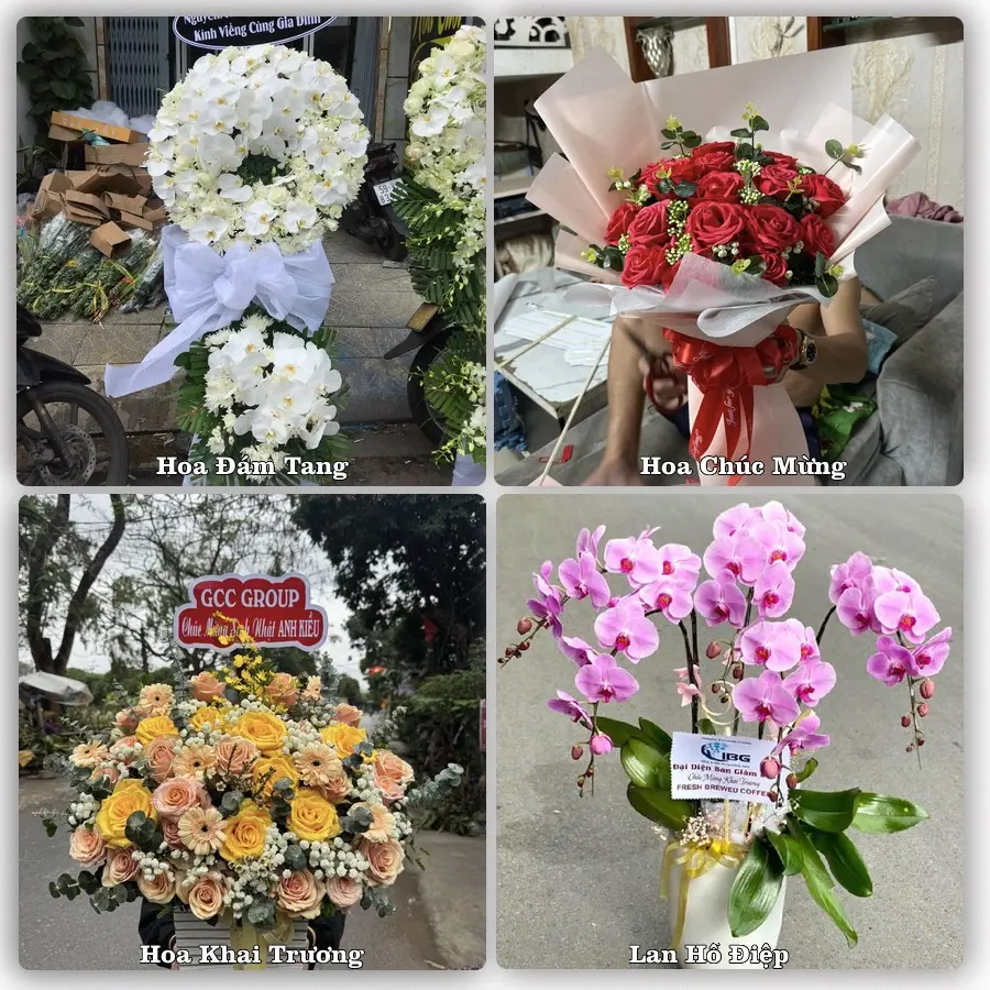 Dịch vụ đặt hoa online giao tận nơi tại Bình Dương, Phù Mỹ