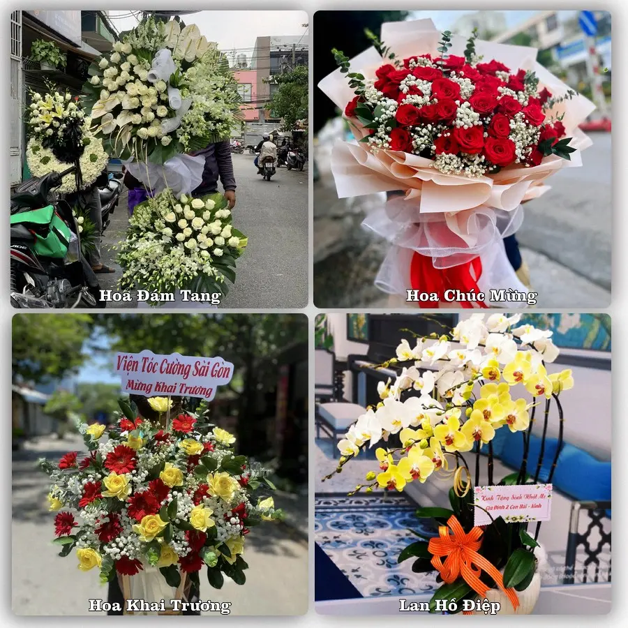 Mẫu hoa tươi dành cho khách đặt hoa tại Bình Mỹ, Bình Lục