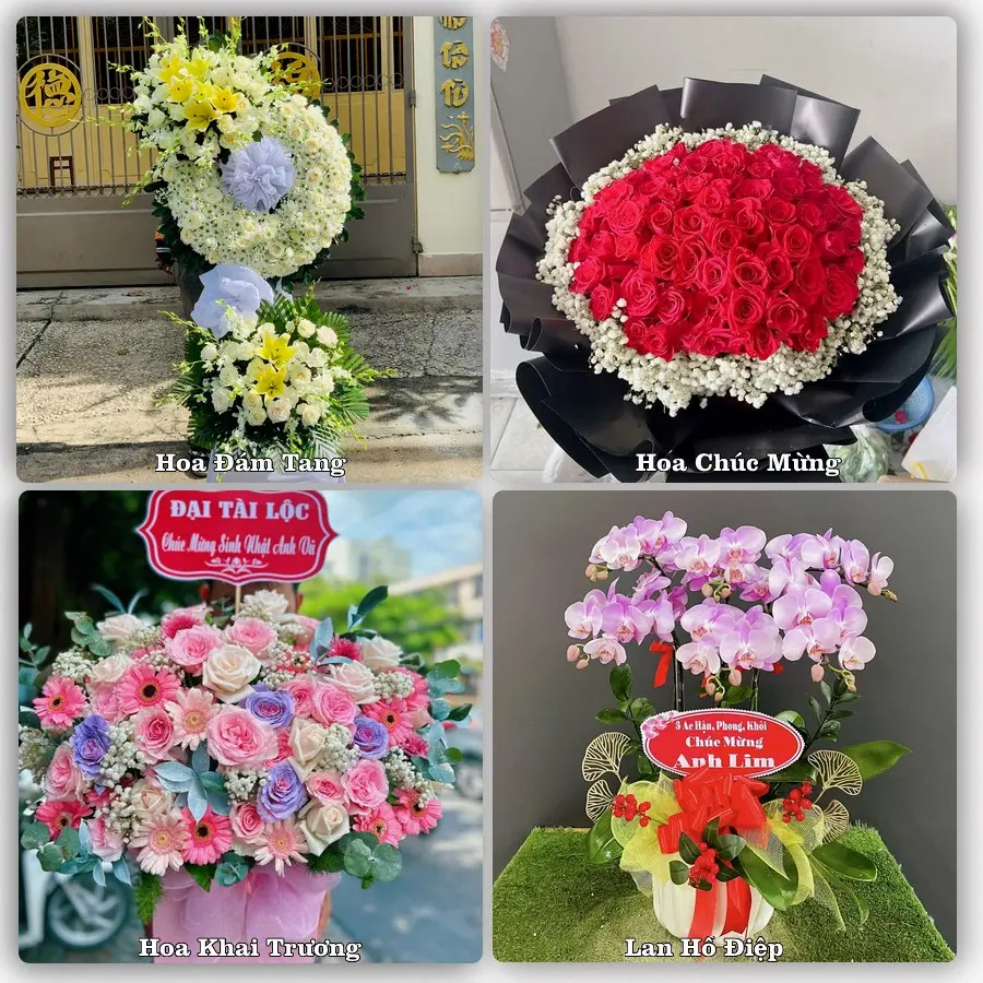 Dịch vụ đặt hoa online giao tận nơi tại Bố Hạ, Yên Thế