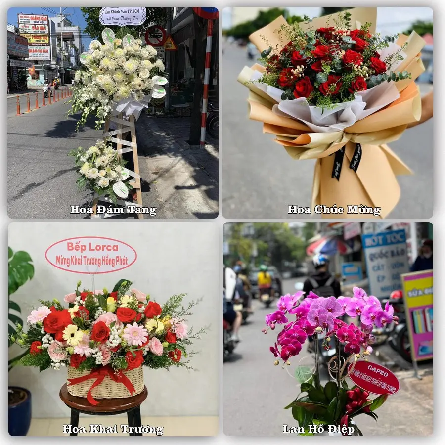Mẫu hoa tươi dành cho khách đặt hoa tại Cam Đức, Cam Lâm