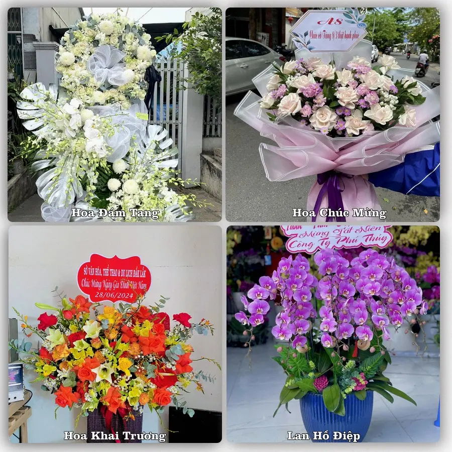 Mẫu hoa tươi dành cho khách đặt hoa tại Cẩm Giang