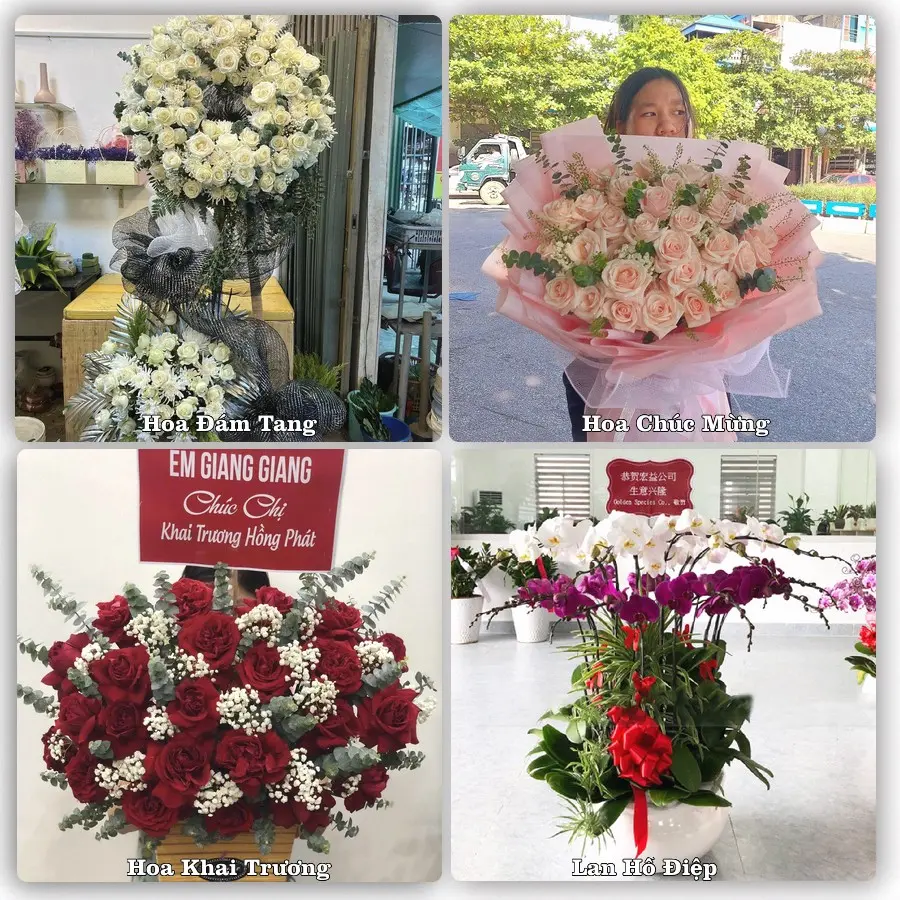 Mẫu hoa tươi dành cho khách đặt hoa tại Cành Nàng, Bá Thước