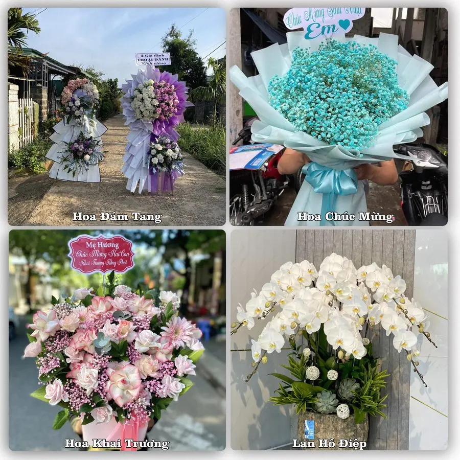 Mẫu hoa tươi dành cho khách đặt hoa tại Cao Lộc