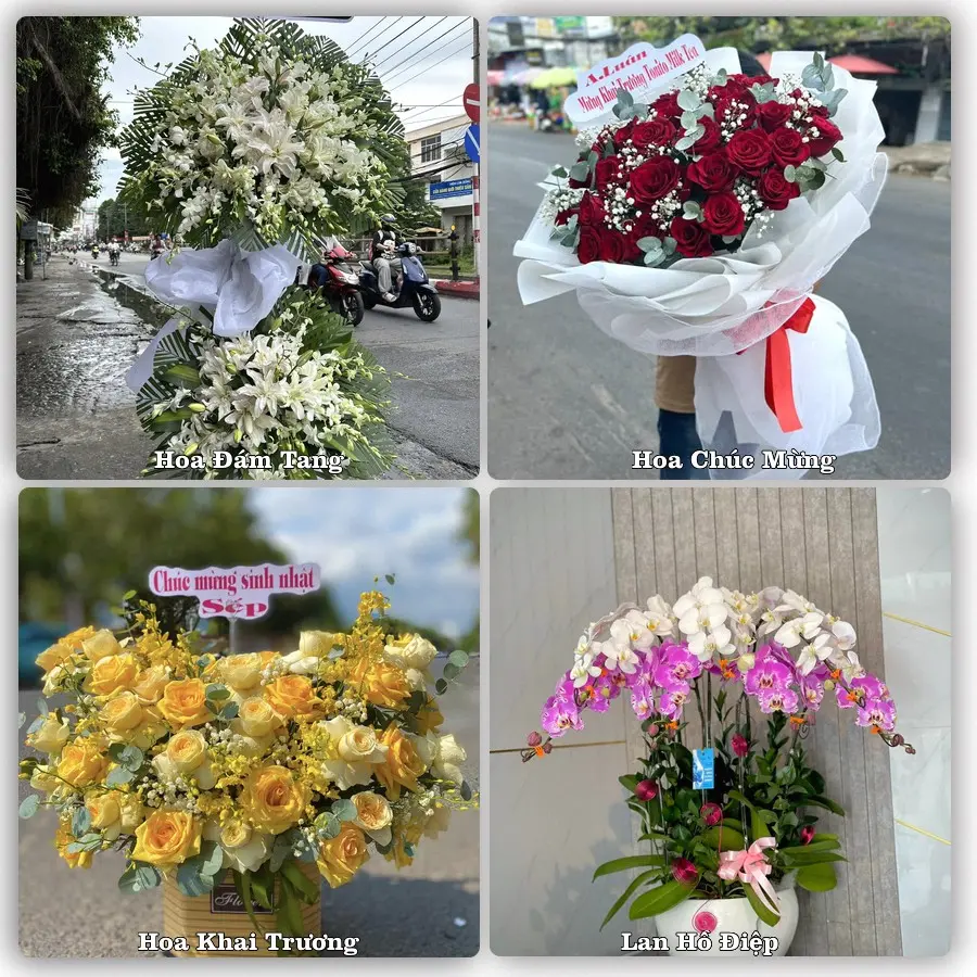 Mẫu hoa tươi dành cho khách đặt hoa tại Cao Thượng, Tân Yên