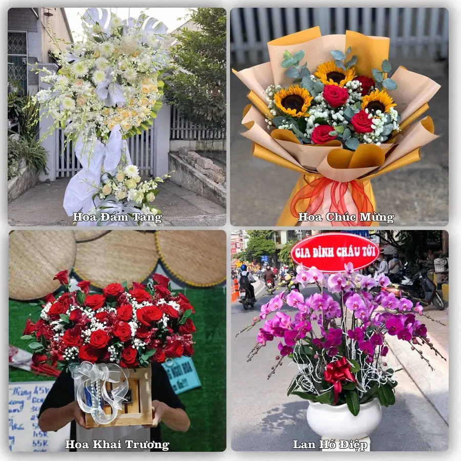 Mẫu hoa tươi dành cho khách đặt hoa tại Cổ Phúc, Trấn Yên
