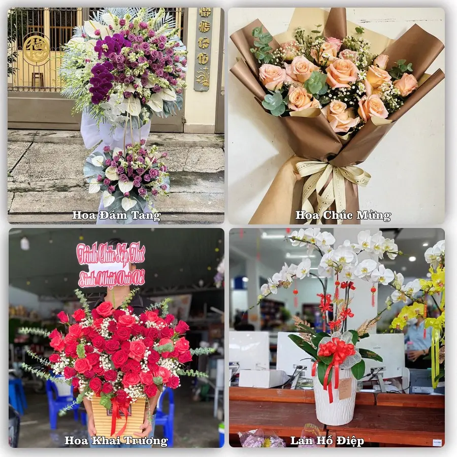 Mẫu hoa tươi dành cho khách đặt hoa tại Cốc Pài, Xín Mần