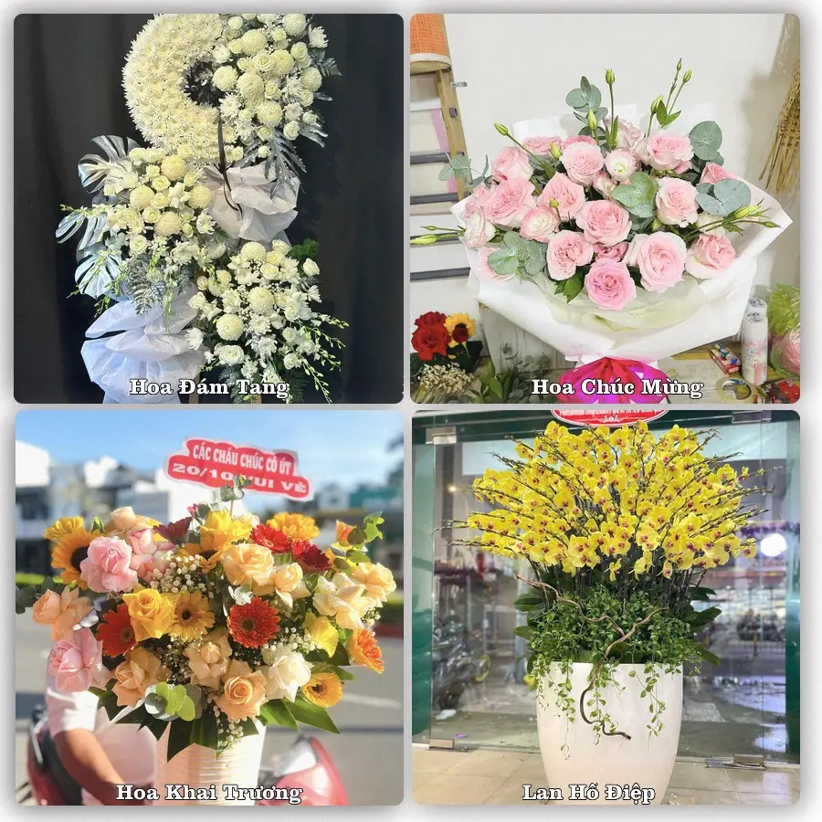 Mẫu hoa tươi dành cho khách đặt hoa tại Cửa Việt, Gio Linh
