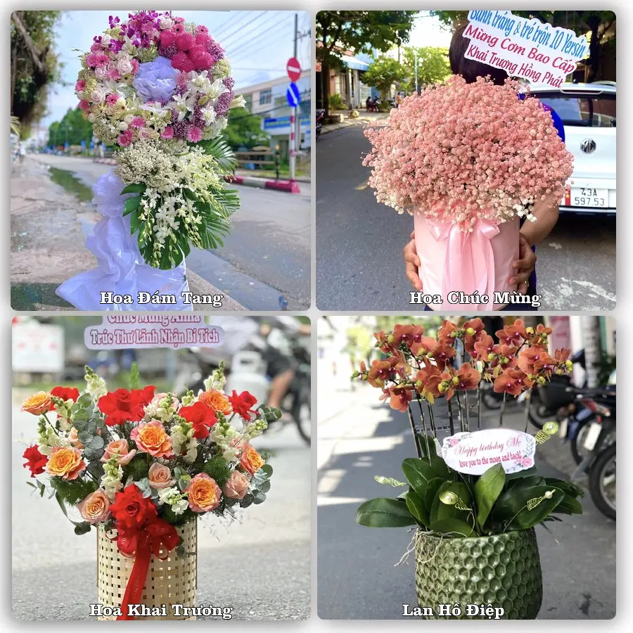 Mẫu hoa tươi dành cho khách đặt hoa tại Đắk Hà