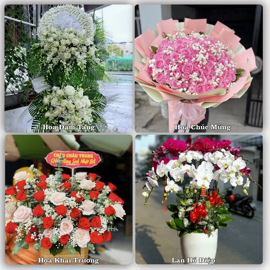 Dịch vụ đặt hoa online giao tận nơi tại Đắk Rve, Kon Rẫy