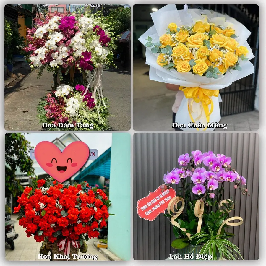 Tư vấn chọn hoa theo từng dịp tại Diên Sanh, Hải Lăng