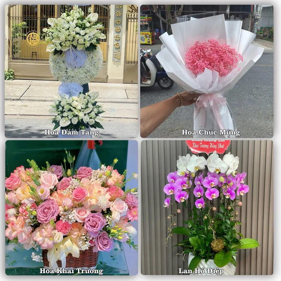 Dịch vụ đặt hoa online giao tận nơi tại Đông Phú, Quế Sơn