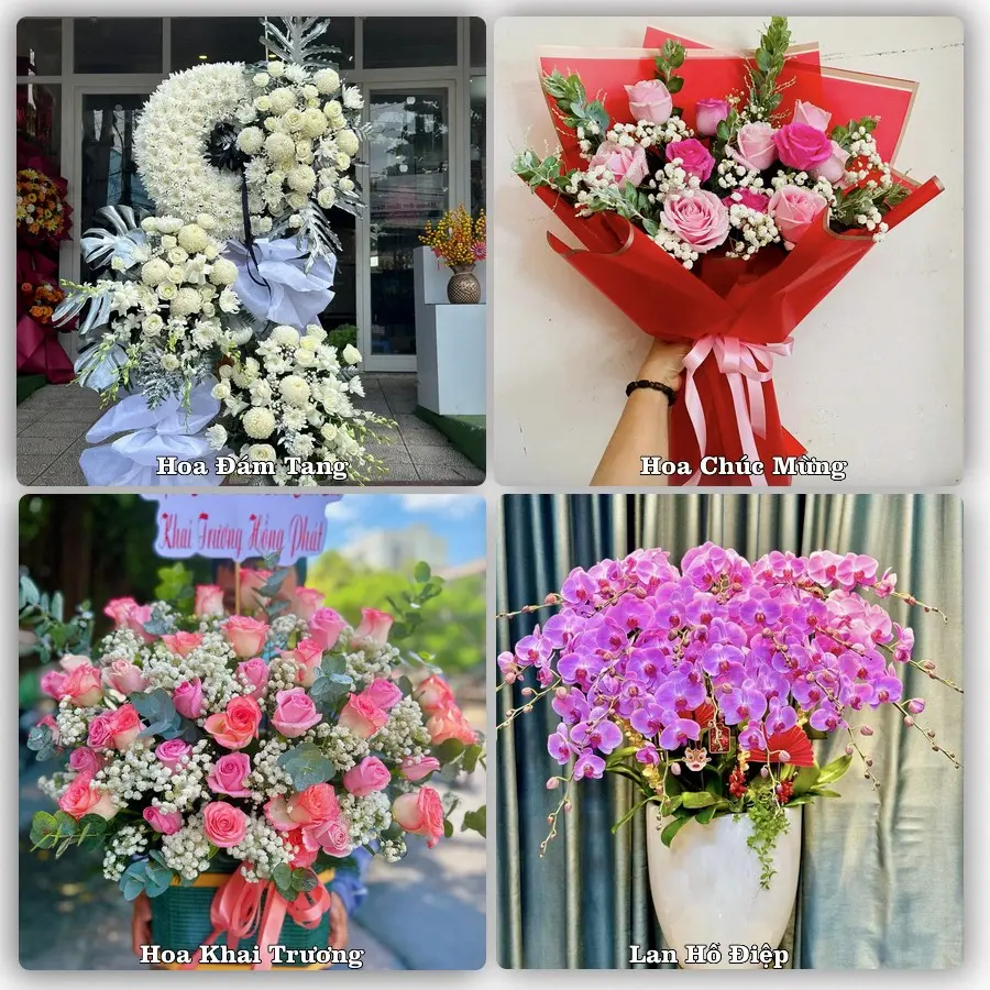 Dịch vụ đặt hoa online giao tận nơi tại Đu, Phú Lương