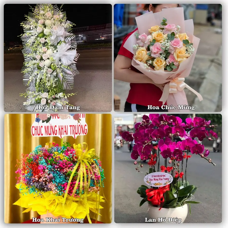 Mẫu hoa tươi dành cho khách đặt hoa tại Đức Thọ